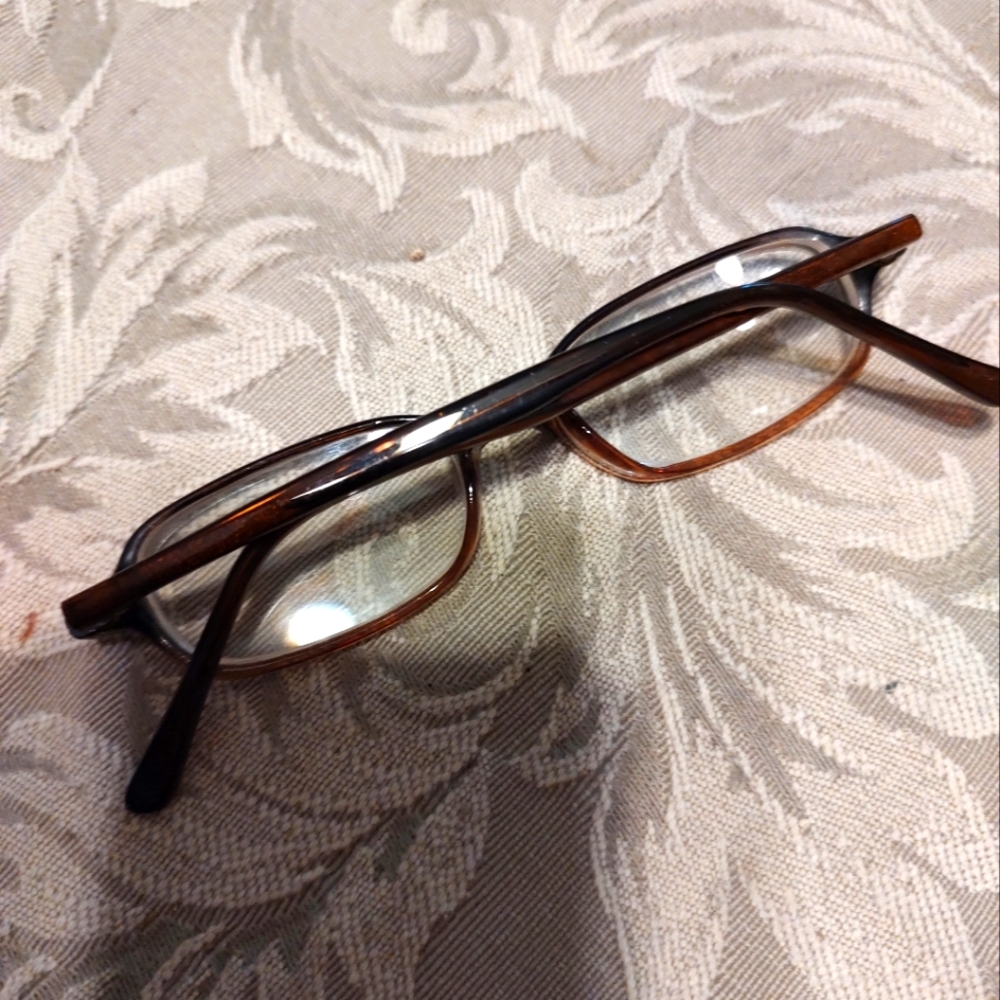 👓🤎👓 Fab Vintage 90's Cinnamon Brown Prescription Eyeglasses - Picture 9 of 13